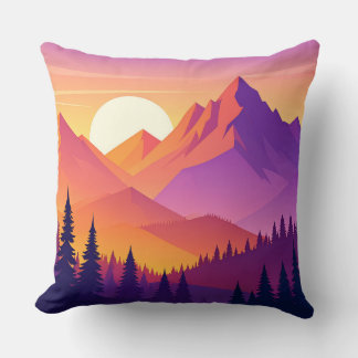 Mountain Adventure Pillow - Hiking Outdoor Nature  Kissen