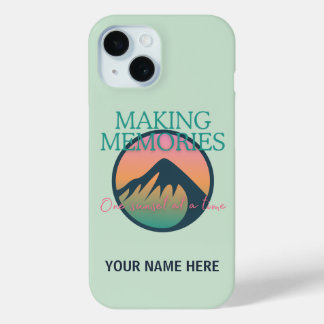 Mountain Adventures Making Memories iPhone 15 Hüll Case-Mate iPhone Hülle