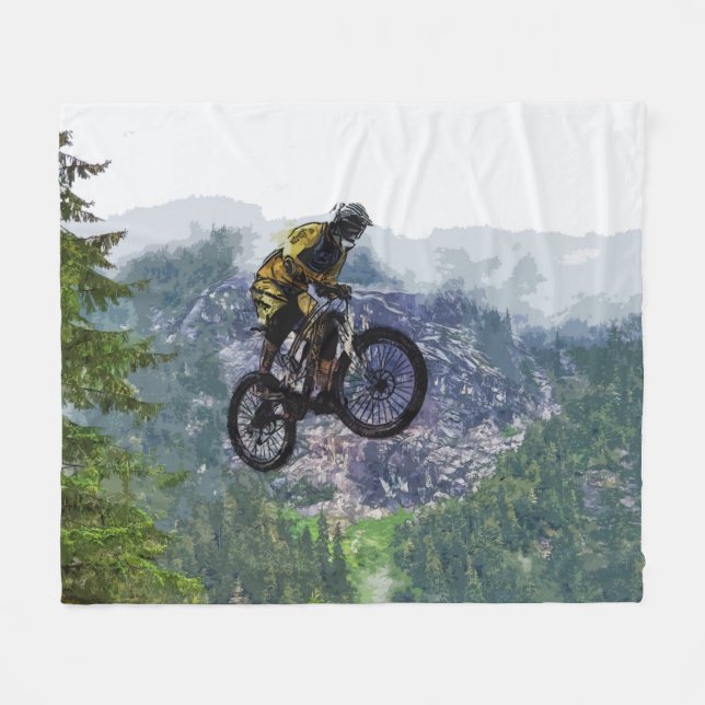 Mountain Air - BMX Rider Fleecedecke (Vorderseite (Horizontal))