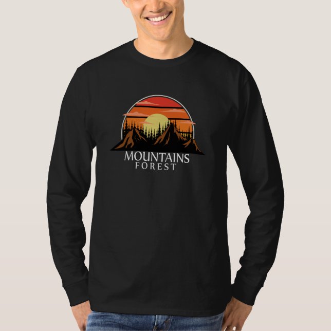 Mountain and Forest Scene  137 T-Shirt (Vorderseite)