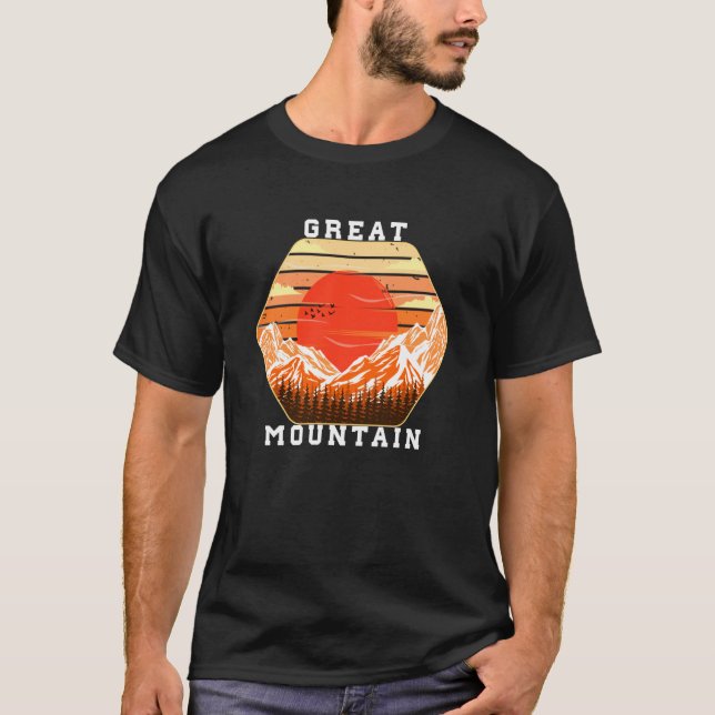 Mountain and Forest Scene  50 T-Shirt (Vorderseite)