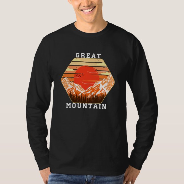 Mountain and Forest Scene  50 T-Shirt (Vorderseite)