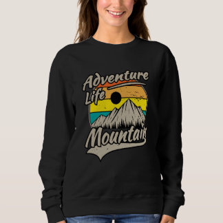 Mountain and Forest Scene Silhouette 60 Sweatshirt