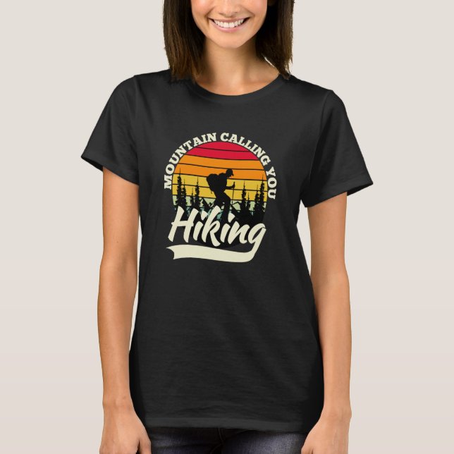 Mountain and Forest Scene Silhouette  9 T-Shirt (Vorderseite)
