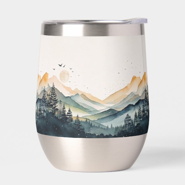 Mountain and Forest Watercolor (Links)