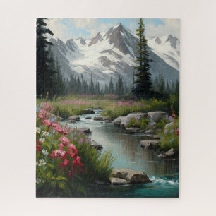 Mountain and Stream Jigsaw Puzzle