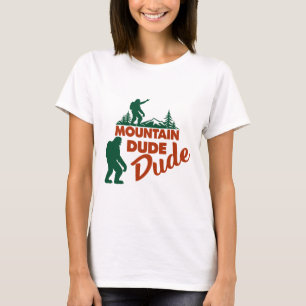 "Mountain Babe Bigfoot Wandern T-Shirt - Funny Sas