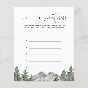 Mountain Baby Dusche schätzt das süße Schlamassspi