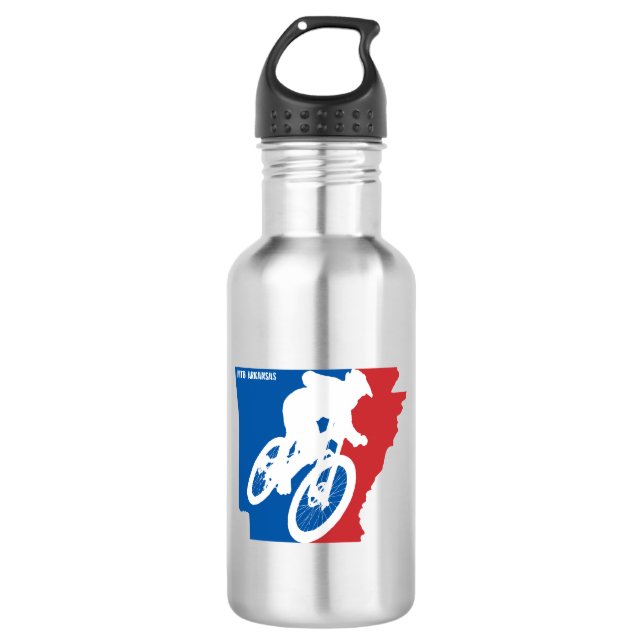 Mountain Bike Arkansas Edelstahlflasche (Vorderseite)