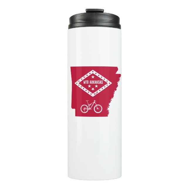 Mountain Bike Arkansas Thermosbecher (Vorderseite)