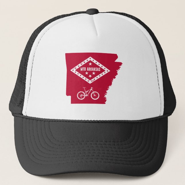 Mountain Bike Arkansas Truckerkappe (Vorderseite)