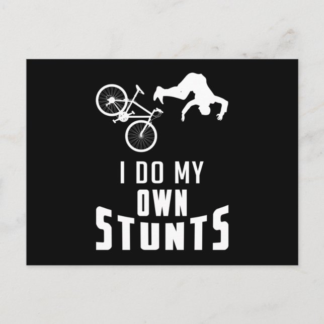 Mountain Bike Bike MTB Fahrrad Abfahrt Geschenk Postkarte (Vorderseite)