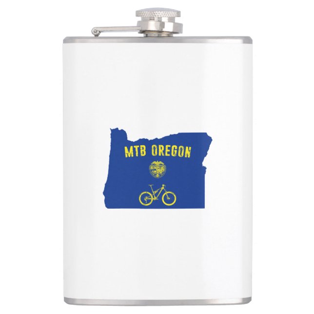 Mountain Bike Flachmann (Vorderseite)