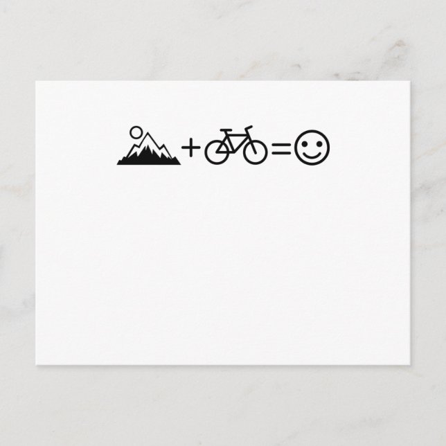 MOUNTAIN BIKE FUNNY Mountainbiker Freestyle Biker Postkarte (Vorderseite)