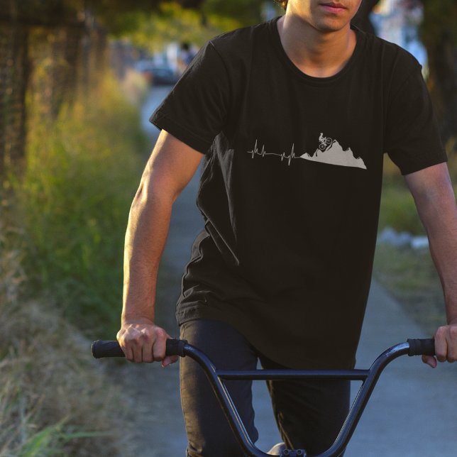 Mountain Bike Heartbeat T-Shirt (Von Creator hochgeladen)