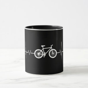 Mountain Bike Heartbeat Tasse