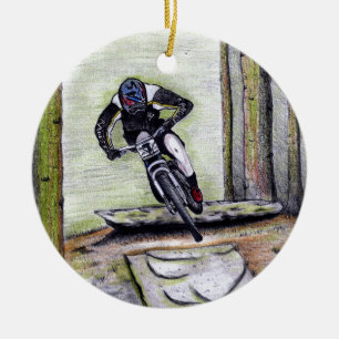 Mountain bike Llandegla mtb bmx Keramik Ornament
