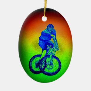 Mountain bike Llandegla mtb bmx Keramik Ornament
