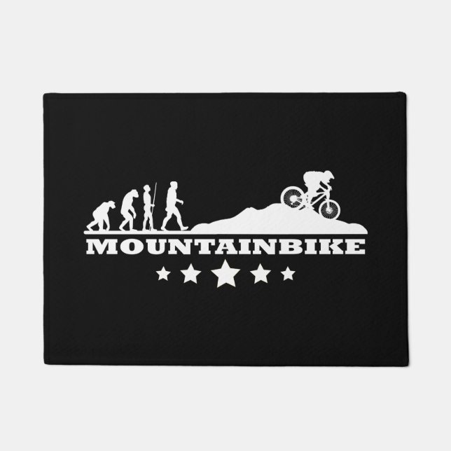 Mountain Bike MTB Evolution Gift for Men Woman Fußmatte (Vorderseite)