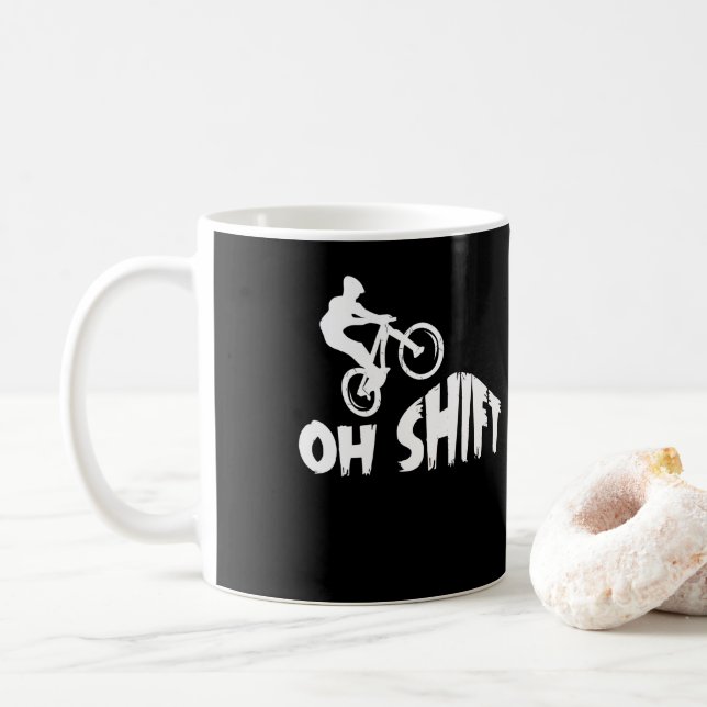 Mountain Bike Radfahren Fahrrad Oh umschalten Kaffeetasse (Mit Donut)