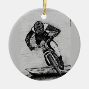 Mountain Bike Ride Keramik Ornament