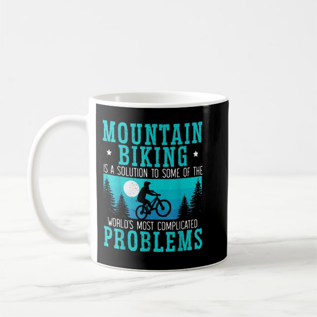 Mountain Bike Rider Cyclist Bicycle Lover Biker Bi Kaffeetasse (Links)