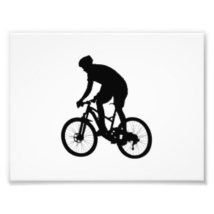 Mountain bike silhouette - Choose background color Fotodruck