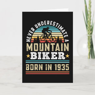 Mountain Biker geboren 1935 90. Geburtstagsgeschen Karte
