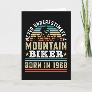 Mountain Biker geboren 1968 60. Geburtstag Geschen Karte