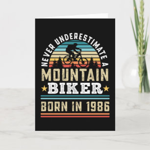 Mountain Biker geboren 1986 40. Geburtstagsgeschen Karte
