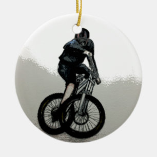 Mountain Biker MTB BMX CYCLIST Keramikornament
