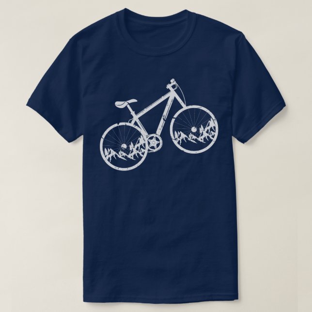 Mountain BikeRadfahren T-Shirt (Design vorne)