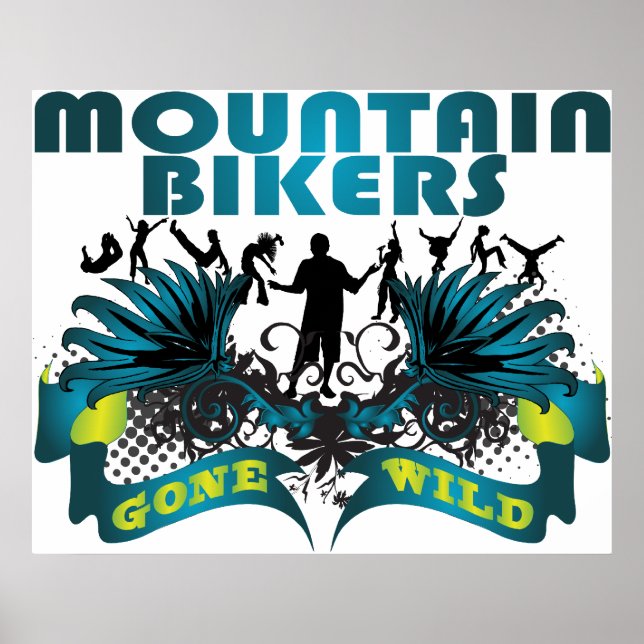 Mountain Bikers Gone Wild Poster (Vorne)