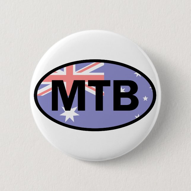 Mountain Biking Australia Flag Button (Vorderseite)