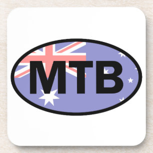 Mountain Biking Australia Flag Untersetzer