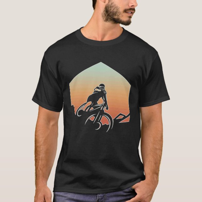 Mountain Biking For Men Women MTB Mountain Biker   T-Shirt (Vorderseite)