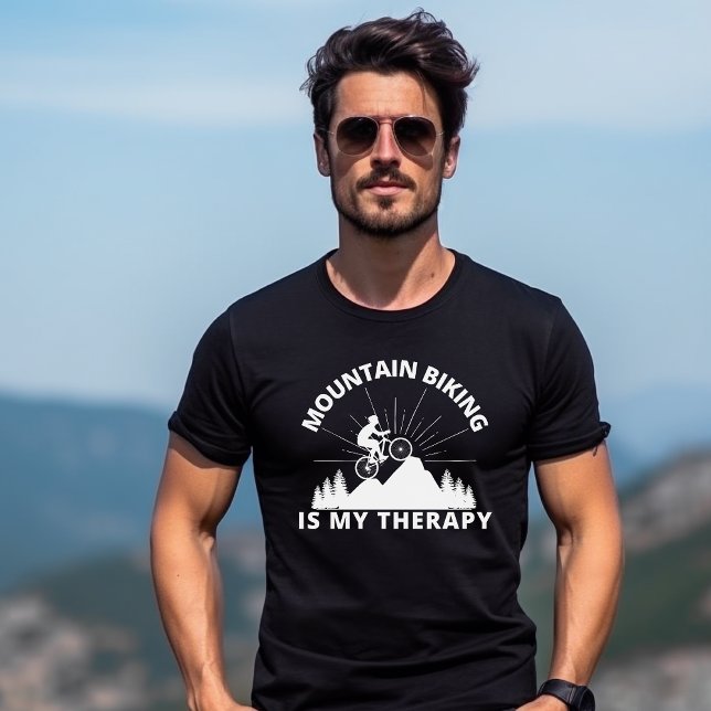 Mountain Biking ist mein therapeutischer T - Shirt (Von Creator hochgeladen)