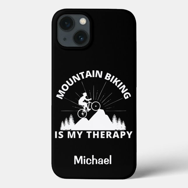 Mountain Biking ist meine Therapie Case-Mate iPhon Case-Mate iPhone Hülle (Rückseite)