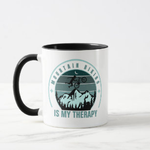Mountain Biking ist meine Therapie Mondstars Sport Tasse