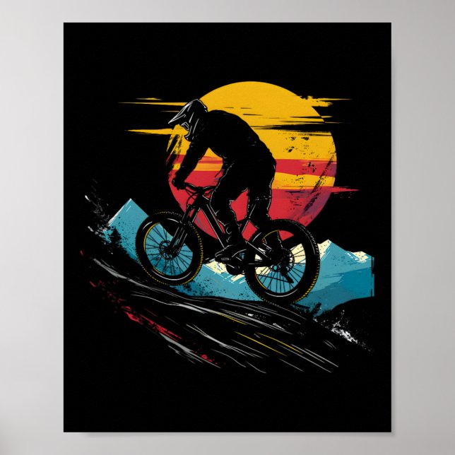 Mountain Biking Portrait Outdoor Sports _1  Poster (Vorne)