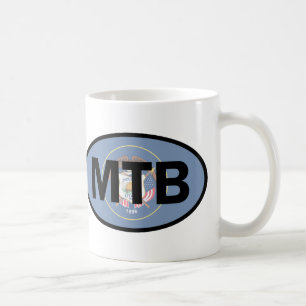 Mountain Biking Utah Flag Kaffeetasse