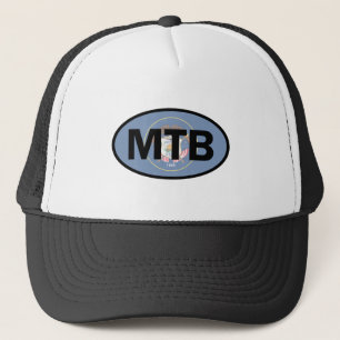 Mountain Biking Utah Flag Truckerkappe
