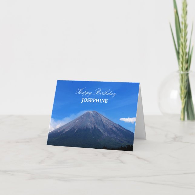 Mountain Birthday Card Karte (Vorderseite)