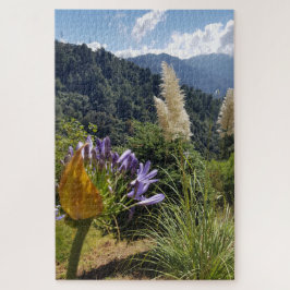 Mountain Bloom at the Edge of Light Puzzle
