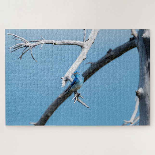Mountain Blue Bird Puzzle (Horizontal)