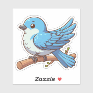 Mountain Bluebird Custom Cut Vinyl Sticker