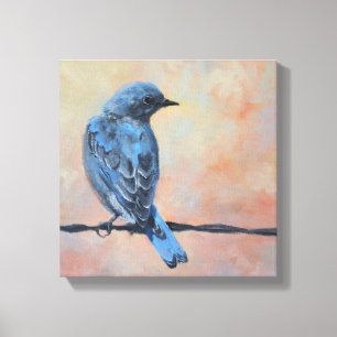 Mountain Bluebird Kunstgewerbe Canvas Leinwanddruck