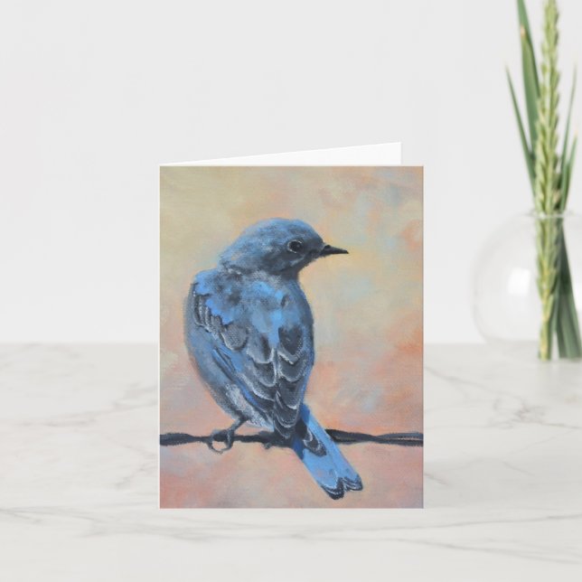 Mountain Bluebird Kunstmuseum Jeder Anlass Karte (Vorderseite)