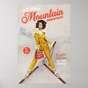 "Mountain Brewskis" Cooler Ristorante da Valentino Poster