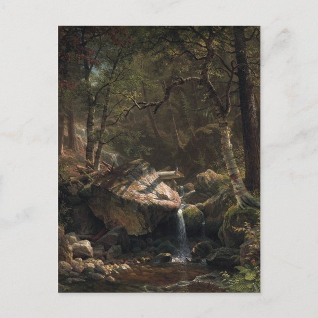 Mountain Brook von Albert Bierstadt Postkarte (Vorderseite)